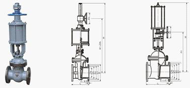 氣動(dòng)閘閥結(jié)構(gòu)圖
